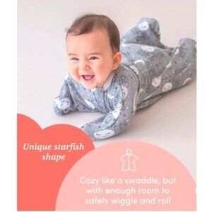 Brand New•3/6m XS 8-13lbs Goodnight Moon Zipadee-Zip Swaddle Transition